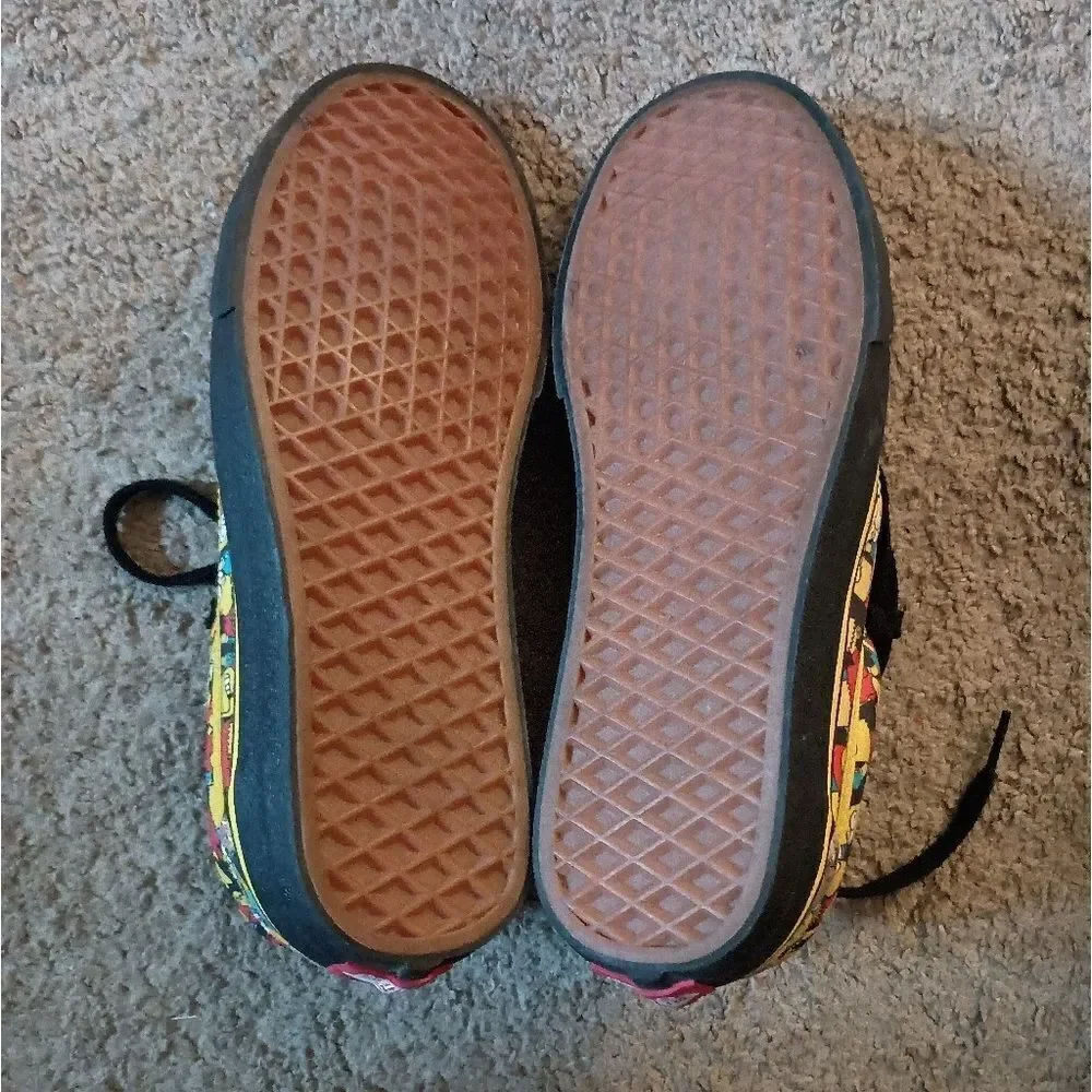 Rare Vans Simpsons Off the Wall Springfield Community Sneakers HTF WMN 9 MN 7.5